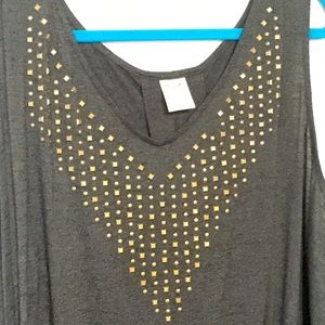 Faded Glory metal studded tank